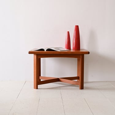 Square Teak Coffee Table - Danish Vintage Scandinavian Design 