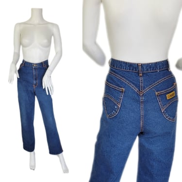 Gitano 1980's High Waist Blue Denim Jeans I Pants I Sz Med I W: 32