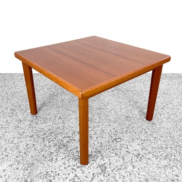 Vintage Danish Teak Large Square Side Table 
