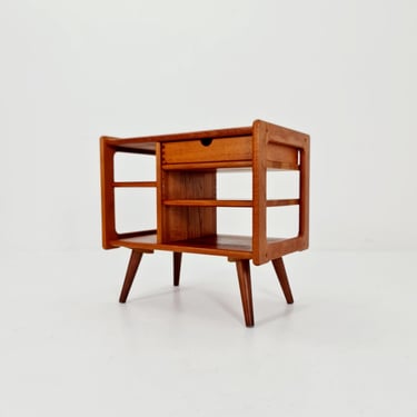 Midcentury Danish teak vintage side table/ bedside table/ night stand, 1960s 