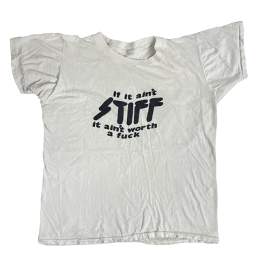 Vintage Stiff Records &quot;If It Ain't Stiff&quot; Promotional T-Shirt