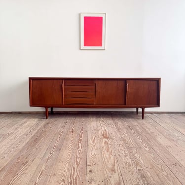 Danish Mid Century Modern Design Teak Wood Sideboard, Credenza by ACO Møbler 