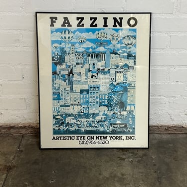 Signed print by Charles Fazinno 