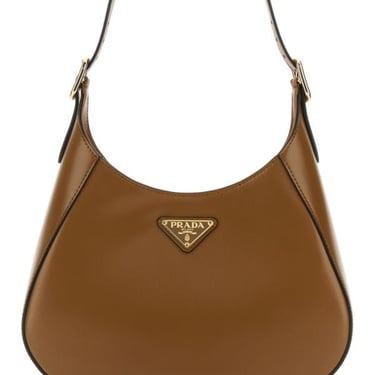 Prada Woman Biscuit Leather Cleo Shoulder Bag