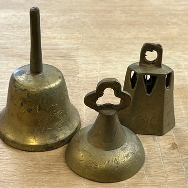 vintage brass bells lot India spirit bells collection 