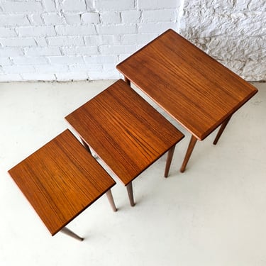 AK Odense Teak Nesting Table Trio