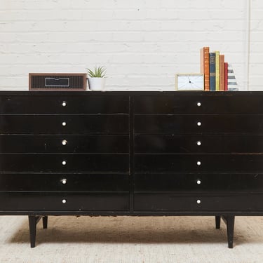 Black Lacquered Distressed Dresser Set by American of | Sunbeam Vintage -  Highland Park - Los Angeles, CA | ATTIC