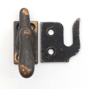 Vintage Japanned Plated Steel Window Casement Latch