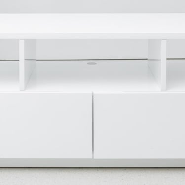 Modern White Lacquer Storage Bench