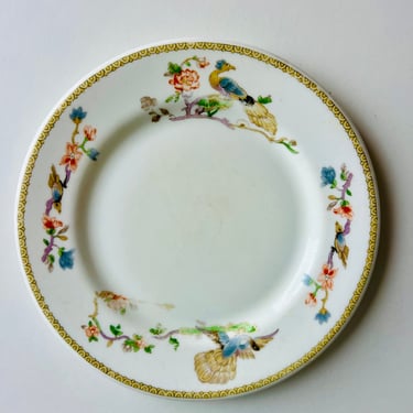 Rare Vintage Minton For T. Eaton plate, Japonica Cockatrice Yellow Art Deco, globe backstamp, for wall decor, serving small desserts, gift 