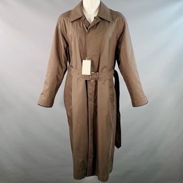 BURBERRY Size 36 Bradford Green Olive Reversible Cotton Belted Trench Coat
