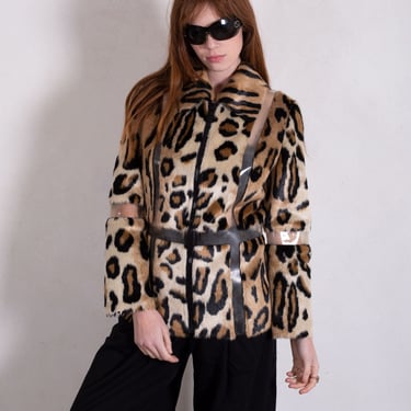 Vintage Y2K Leopard Coat Faux Fur Jacket Fairy Grunge | Love It 
