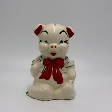 vintage ceramic piggy bank 