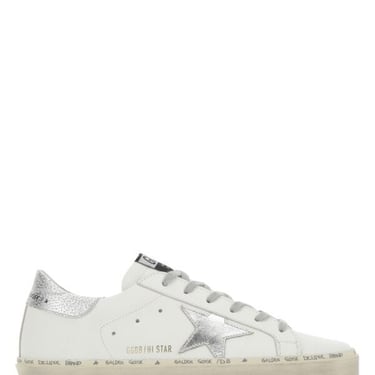 Golden Goose Deluxe Brand Women White Leather Hi Star Sneakers