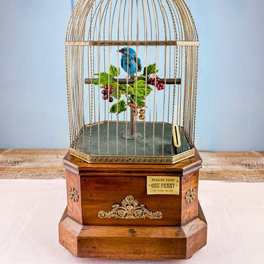 Antique French Singing Bird Automaton