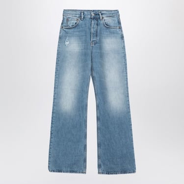 Acne Studios Blue Washed-Out Denim Jeans Women