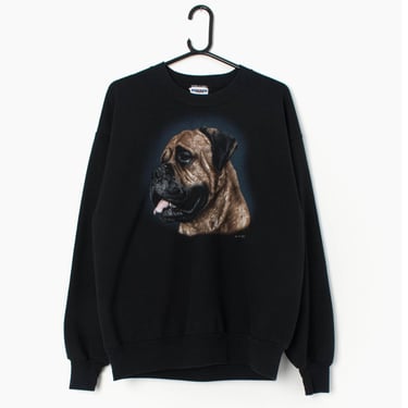 Vintage Bullmastiff sweatshirt in black - Large 