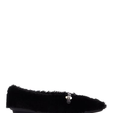 Ferragamo Shearling Ballet Flats Women