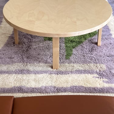 Birch Alvar Aalto Round Coffee Table