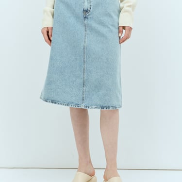Toteme Women Denim Midi Skirt