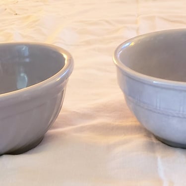 Set of 2 Blue vintage Stoneware Bowls 