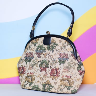 Vintage 1960s Tapestry Handbag 