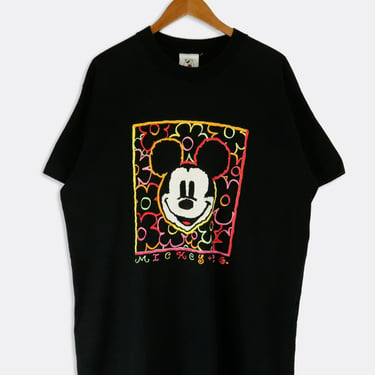 Vintage Disney Mickey And Co Flower T Shirt