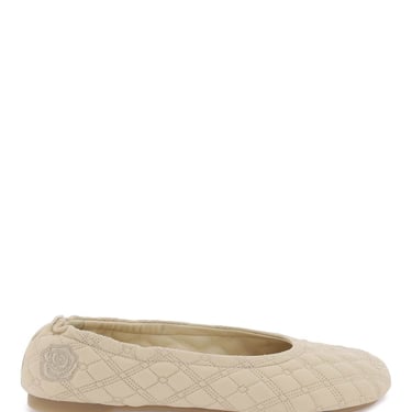 Burberry Quilted Leather Sadler Ballet Flats Women
