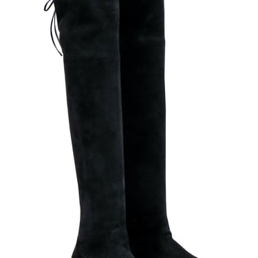 Stuart Weitzman - Black Suede Over-the-Knee Boots Sz 8.5