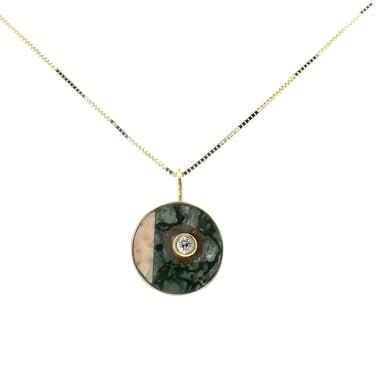 SECONDS JEWELRY: Mosaic style necklace w/ diamond