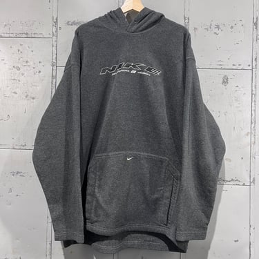 XXL 00s 90s Nike Performance Hoodie Sweatshirt Spellout fleeec hoodie  Men’s XXLarge Center Check Distressed 