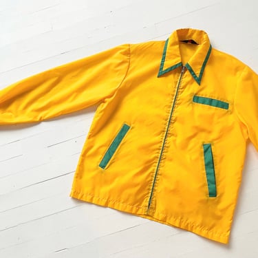 1970s Yellow + Green Windbreaker 