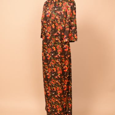 Floral Trippy Maxi Dress, M/L