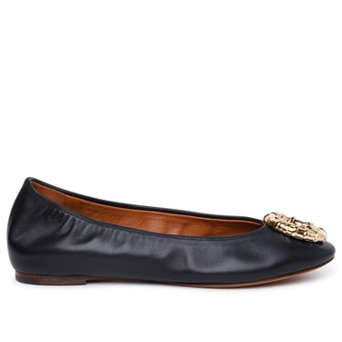 Lanvin 'Melodie' Black Lambskin Ballet Flats Woman