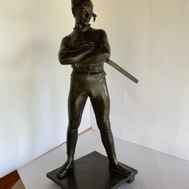 Victorian Bronze Statue of Arlequin Harlequin by René de Saint-Marceaux 