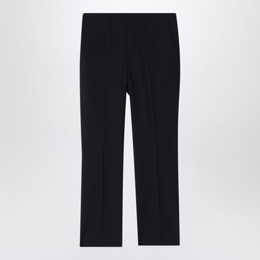 Fendi Night Blue Virgin Wool Trousers Men