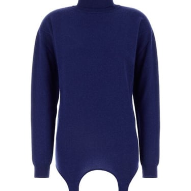 Saint Laurent Women Electric Blue Cashmere Sweater