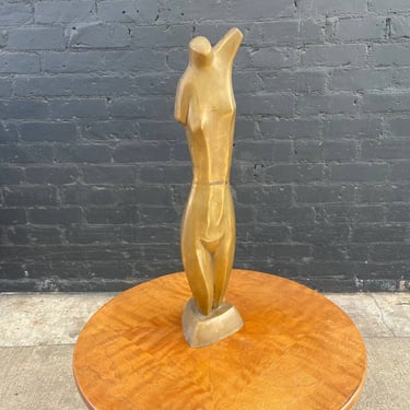 Vintage Mid-Century Modern Brass Abstract Nude Sculpture , c.1960’s 