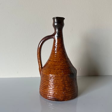 Vintage Studio Pottery Pitcher / Vase, Signed 