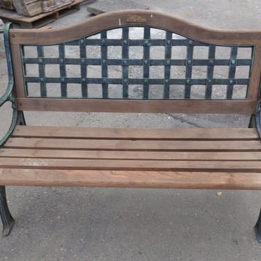 Iron and Oak Bench