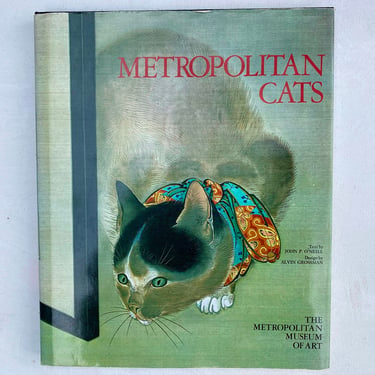 1981 Metropolitan Cats, Metropolitan Museum Of Art, Famous Cat Art, Coffee Table Book For Cat Lovers, Abrams 