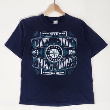 Vintage 1990s MLB Seattle Mariners 1995 Western Division Champions