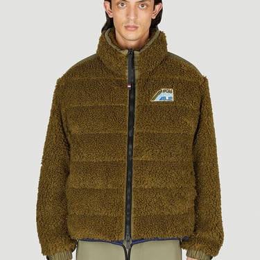 Moncler Grenoble Men Shearling Zip Jacket