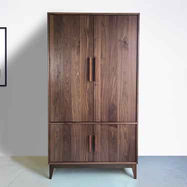 Dumont Armoire - Solid Walnut 