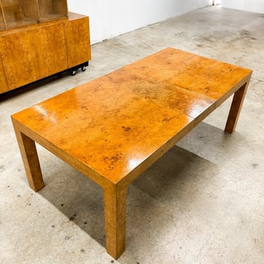 Baughman-style Burl Expanding Dining Table *MESSAGE US for shipping quote* 