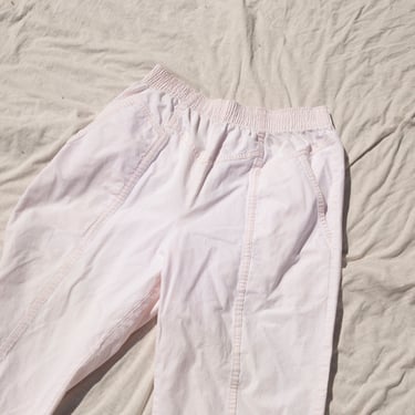 Light Pink 80's Elastic Stretch Cotton Pants 