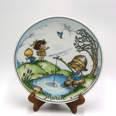 vintage Joan Walsh Anglund March Plate 1966 made in West Germany 