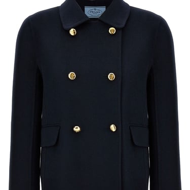 Prada Women Double-Breasted Coat