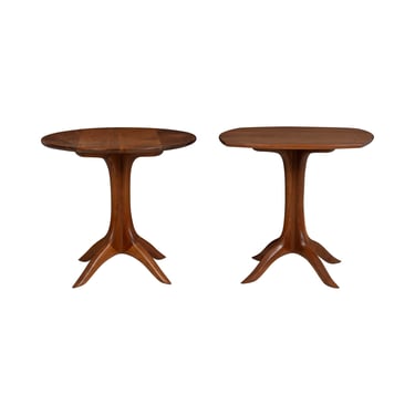 Pair of Sam Maloof American Craft Occasional Table in Oiled Walnut