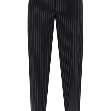 Ganni Striped Tapered Trousers Women